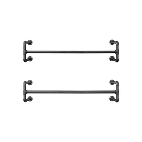 Riiderest 112x30x29.3cm, must Riidestanged ja nagid