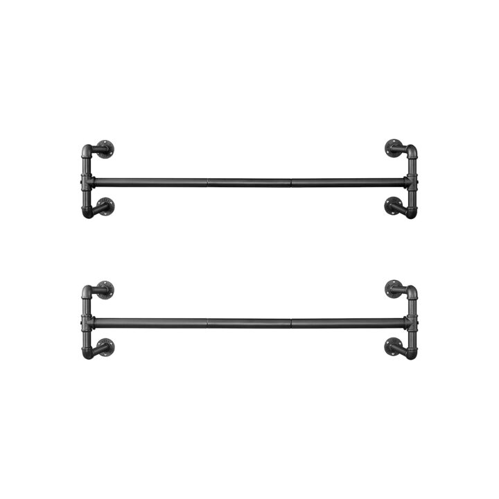 Riiderest 112x30x29.3cm, must Riidestanged ja nagid