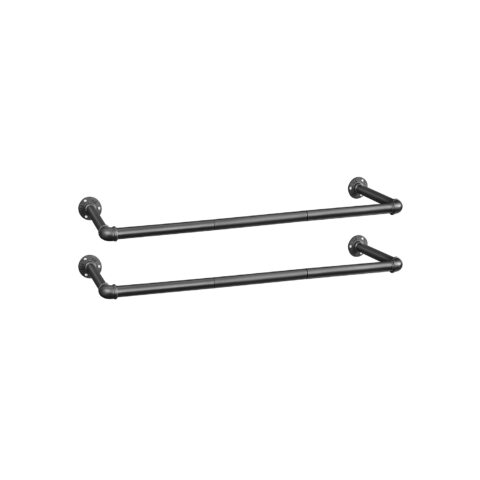 Riiderest 92x30x7.5cm, must Riidestanged ja nagid
