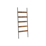 Redelriiulid 62x24x165cm, rustic brown, must Põrandariiulid