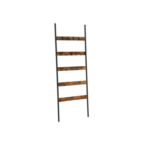 Redelriiulid 62x24x165cm, rustic brown, must Põrandariiulid