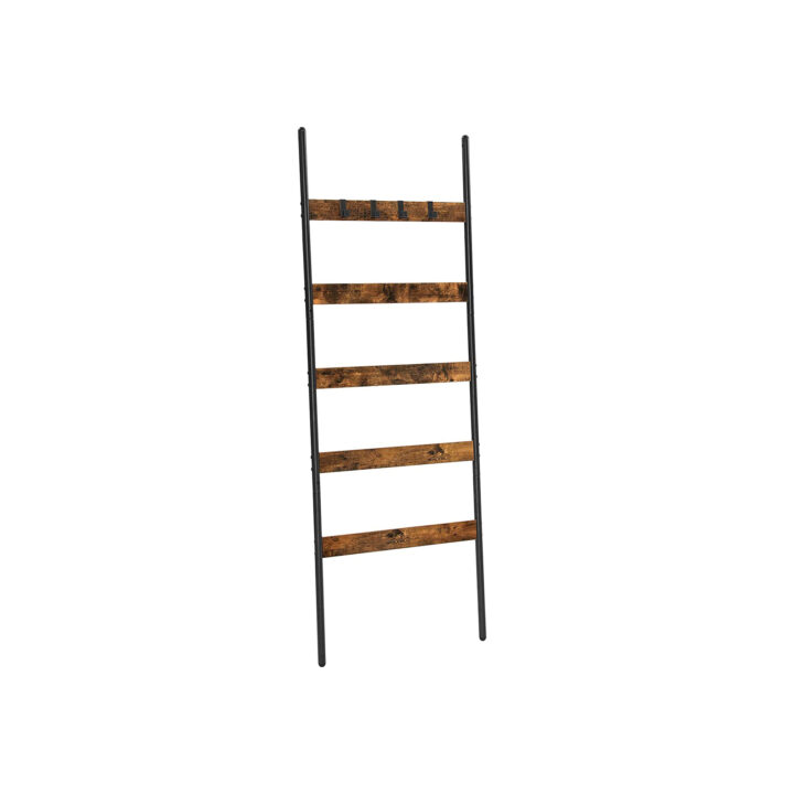 Redelriiulid 62x24x165cm, rustic brown, must Põrandariiulid
