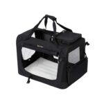 Koera transpordikott 60x42x42cm, must Kasside transportkorvid ja puurid
