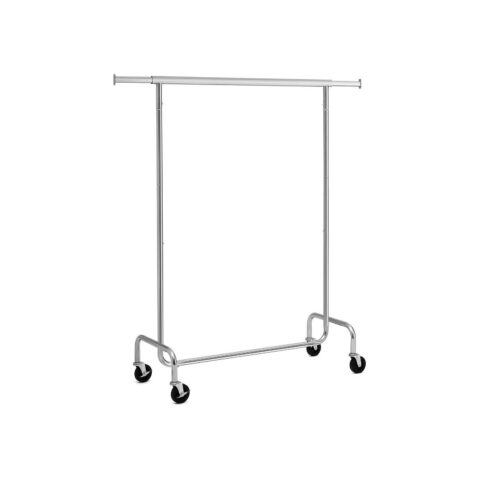 Riidestange (129-169)x55x(148-172)cm hõbe Riidestanged