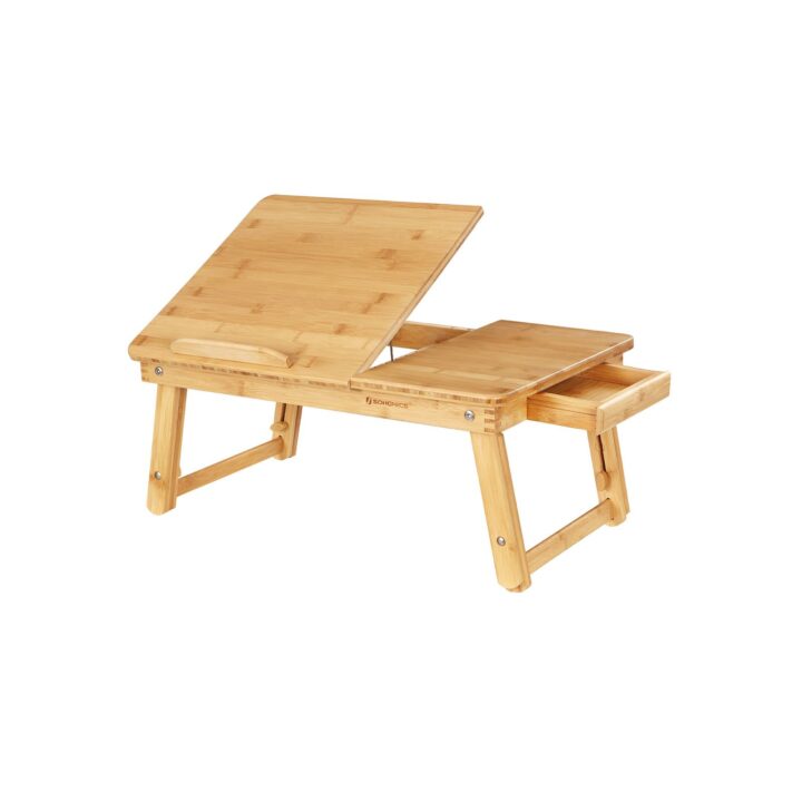 Sülearvutilaud (65-75)x34.5x(21-29)cm, looduslik Kontorimööbel