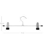 Metallist riidepuu 31×0.23×10.5cm, hõbe,hõbe Riidepuud ja kotid