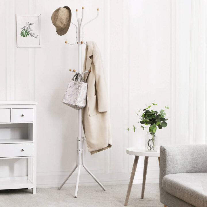 Riidenagi 44x44x182cm, valge Riidestanged ja nagid