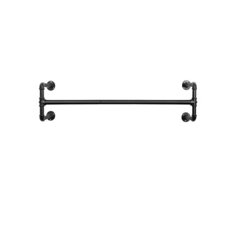 Riiderest 112x30x29.3cm, must Riidestanged ja nagid