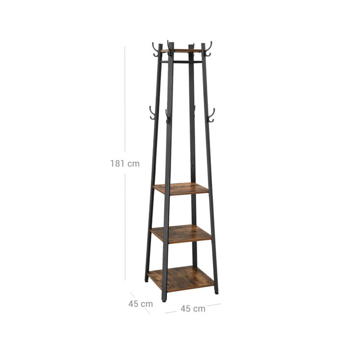 Riidenagi 43x43x180cm, antiikne, must Riidestanged ja nagid