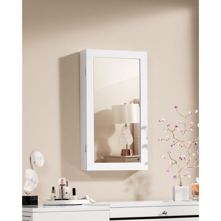 Ehtekapp 37x10x67cm, valge Ehtekarbid