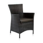 Aiamööblikomplekt WICKER laud ja 2 tooli, tumepruun Mix&Match cappuccino G01-100 Söögilaua komplektid