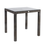 Aiamööblikomplekt WICKER laud ja 2 tooli, tumepruun Mix&Match cappuccino G01-100 Söögilaua komplektid