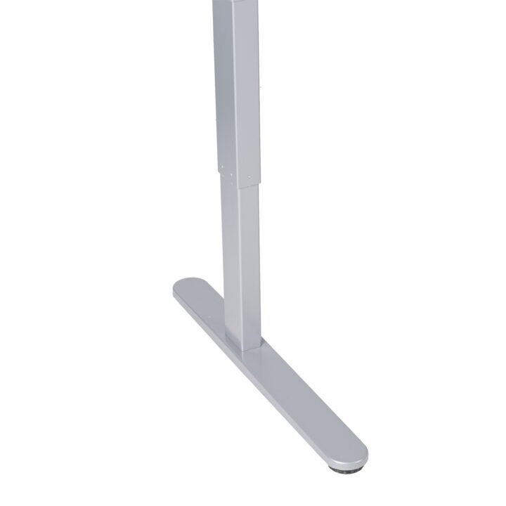 Töölaud ERGO 1-mootoriga 140x70xH71-121cm, vaher/hõbehall Kirjutuslauad ERGO