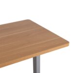 Töölaud ERGO 1-mootoriga 140x70xH71-121cm, vaher/hõbehall Kirjutuslauad ERGO