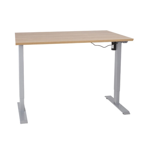 Töölaud ERGO 1-mootoriga 140x70xH71-121cm, hikkoripuu, melamiinplaat Kirjutuslauad ERGO