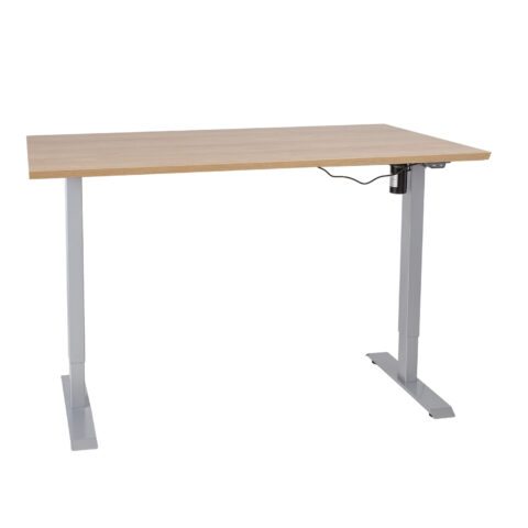 Töölaud ERGO 1-mootoriga 160x80xH71-121cm, hikkoripuu, melamiinplaat Kirjutuslauad ERGO