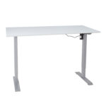 Töölaud ERGO 1-mootoriga 160x80xH71-121cm, hallikasvalge/hõbehall Kirjutuslauad ERGO