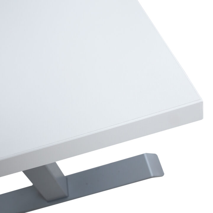Töölaud ERGO 1-mootoriga 160x80xH71-121cm, hallikasvalge/hõbehall Kirjutuslauad ERGO