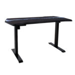 Mängurilaud GAMER 1-mootoriga 140x70cm, hiirematiga, must, puitlaastplaat Kontorimööbel O02-100 Reguleeritavad töölauad