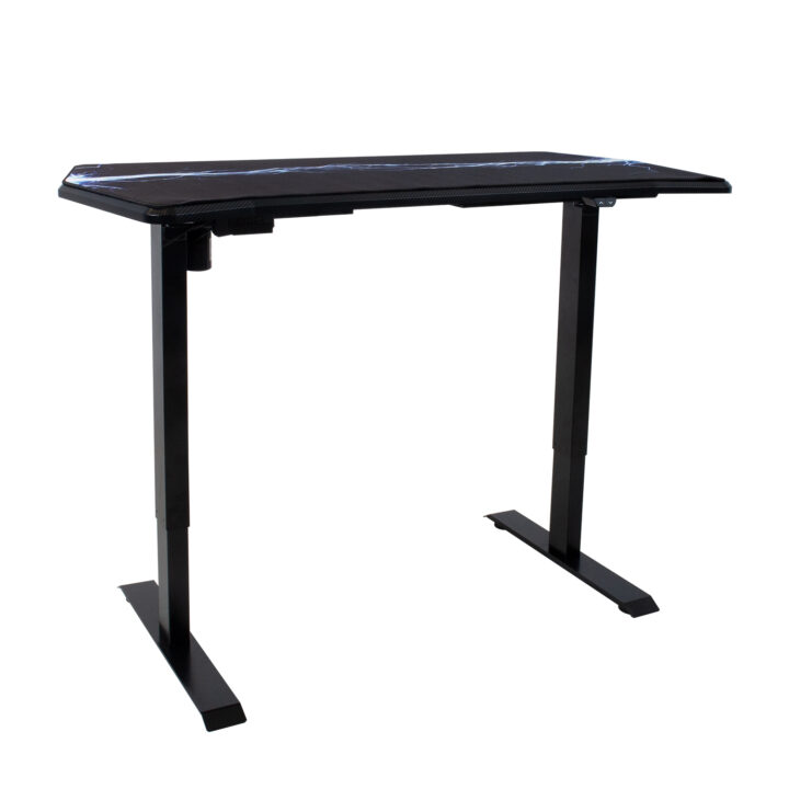 Mängurilaud GAMER 1-mootoriga 140x70cm, hiirematiga, must, puitlaastplaat Kontorimööbel O02-100 Reguleeritavad töölauad