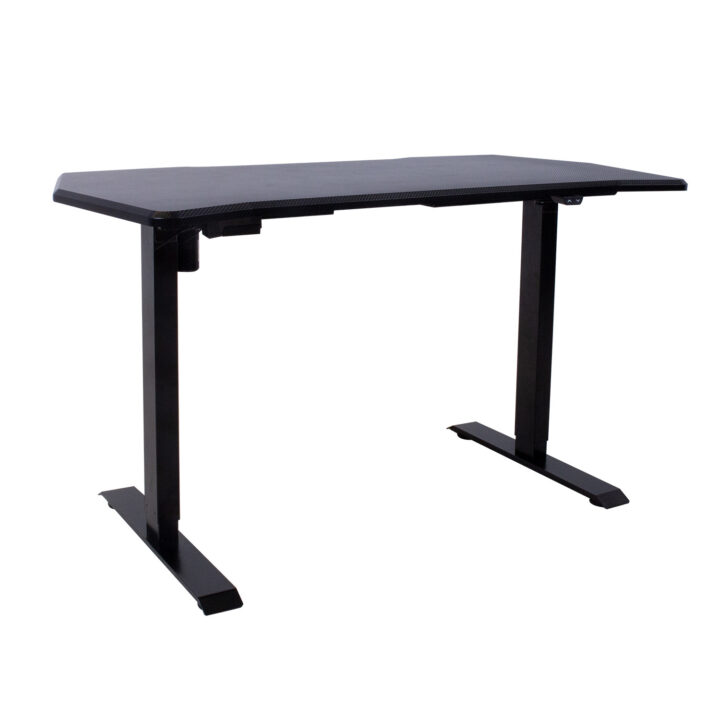 Mängurilaud GAMER 1-mootoriga 140x70cm, hiirematiga, must, puitlaastplaat Kontorimööbel O02-100 Reguleeritavad töölauad