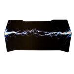 Mängurilaud GAMER 1-mootoriga 140x70cm, hiirematiga, must, puitlaastplaat Kontorimööbel O02-100 Reguleeritavad töölauad