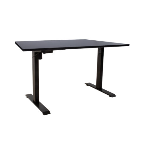 Töölaud ERGO 1-mootoriga 140x80xH71-121cm, must/must, melamiinplaat Kirjutuslauad ERGO