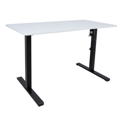 Töölaud ERGO OPTIMAL 1-mootoriga 120x60cm, valge Kontorimööbel ERGO