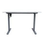 Töölaud ERGO LIGHT 1-mootoriga 120x60xH73-118cm, valge/hõbehall Kontorimööbel ERGO
