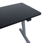 Töölaud ERGO LIGHT 1-mootoriga 120x60xH73-118cm, must/hõbehall Kontorimööbel ERGO