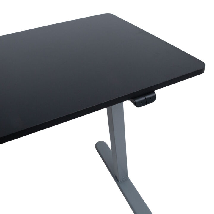 Töölaud ERGO LIGHT 1-mootoriga 120x60xH73-118cm, must/hõbehall Kontorimööbel ERGO
