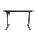Töölaud ERGO LIGHT 1-mootoriga 120x60xH73-118cm, must/hõbehall Kontorimööbel ERGO