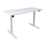 Töölaud ERGO LIGHT 1-mootoriga 120x60xH73-118cm, valge Kontorimööbel ERGO