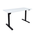 Töölaud ERGO LIGHT 1-mootoriga 120x60xH73-118cm, valge/must Kontorimööbel ERGO