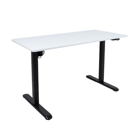 Töölaud ERGO LIGHT 1-mootoriga 120x60xH73-118cm, must/valge Kontorimööbel ERGO