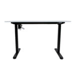 Töölaud ERGO LIGHT 1-mootoriga 120x60xH73-118cm, valge/must Kontorimööbel ERGO