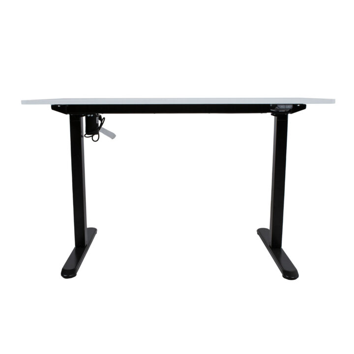 Töölaud ERGO LIGHT 1-mootoriga 120x60xH73-118cm, valge/must Kontorimööbel ERGO