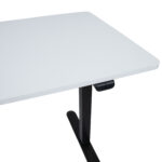 Töölaud ERGO LIGHT 1-mootoriga 120x60xH73-118cm, valge/must Kontorimööbel ERGO