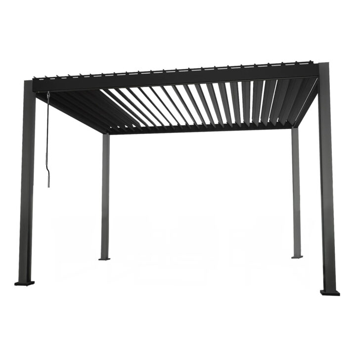 Varikatus MIRADOR-111 3x3m textilene seintega, tumehall Varikatused ja aiatelgid HORECA