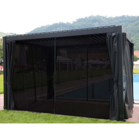 Varikatus MIRADOR-111 3x4m textilene seintega, tumehall Varikatused ja aiatelgid HORECA