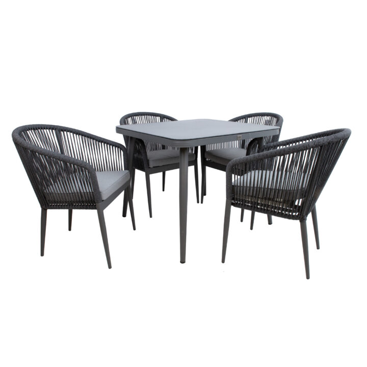 Aiamööblikomplekt ECCO laud ja 4 tooli 21177 Söögilaua komplektid Garden