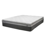 Voodi SANDRA 160x200cm, madratsiga HARMONY TOP, helehall Magamistuba 160x200