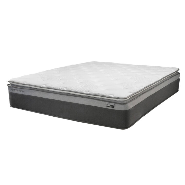 Voodi SANDRA 160x200cm, madratsiga HARMONY TOP, helehall Magamistuba 160x200