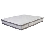 Voodi SANDRA 160x200cm, madratsiga HARMONY DUO, helehall Magamistuba 160x200