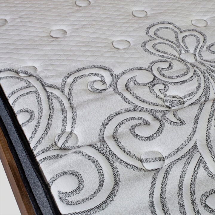 Voodi GLOSSY 160x200cm, madratsiga HARMONY DELUX, hall Magamistuba Voodid madratsiga
