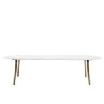 Söögilauakomplekt BELINA 8-tooliga (AC55607) 170/270x100xH74cm, pikendatav, lauaplaat: puit, värvus: valge, jalad: puit Söögilaua komplektid ACTONA