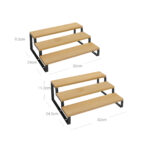 Maitseainete riiul 32×24.5×11.2/32x24x9.5cm, looduslik, must Köögiriistad