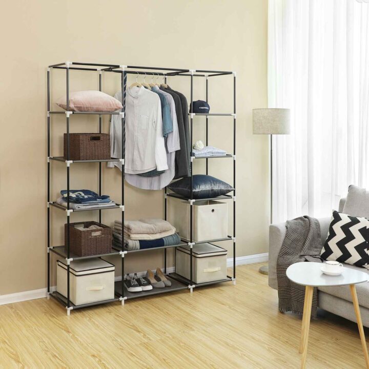 Garderoob 150x45x175cm, hall Pesukorvid ja hoiukastid