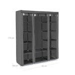 Garderoob 150x45x175cm, hall Pesukorvid ja hoiukastid
