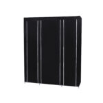 Garderoob 150x45x175cm, must Pesukorvid ja hoiukastid